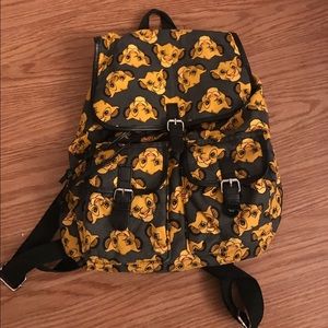 Cute simba drawstring bag